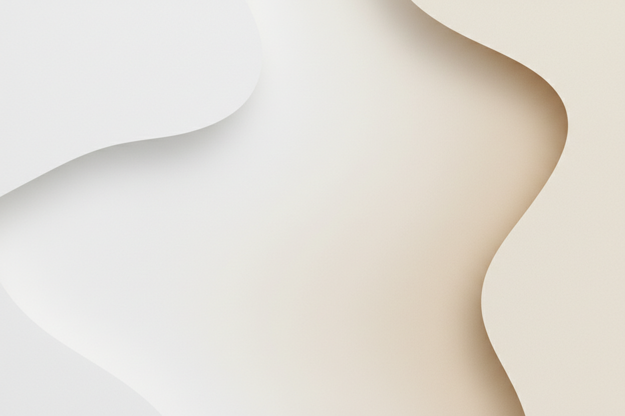 Create a minimalistic clean-beauty background image. 
Soft neutral colors (white, beige, light cream). 
Subtle paper texture or gentle gradient. 
No products, no branding, no text, no people. 
Calm, premium, modern aesthetic suitable for a curated beauty retailer.
